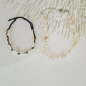 Necklace and ankle bracelet